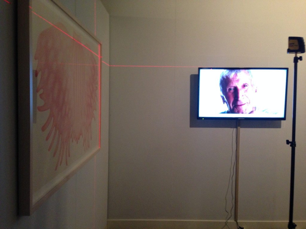 Installing a smaller version of Mother Tongue at Gipplsand Art Gallery, two new drawings and the 15 minute Mother Tongue video.